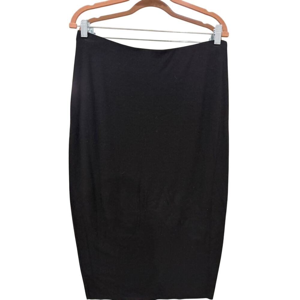 Vince Camuto Straight Fit Pencil Skirt Cotton Stretch Blk- M